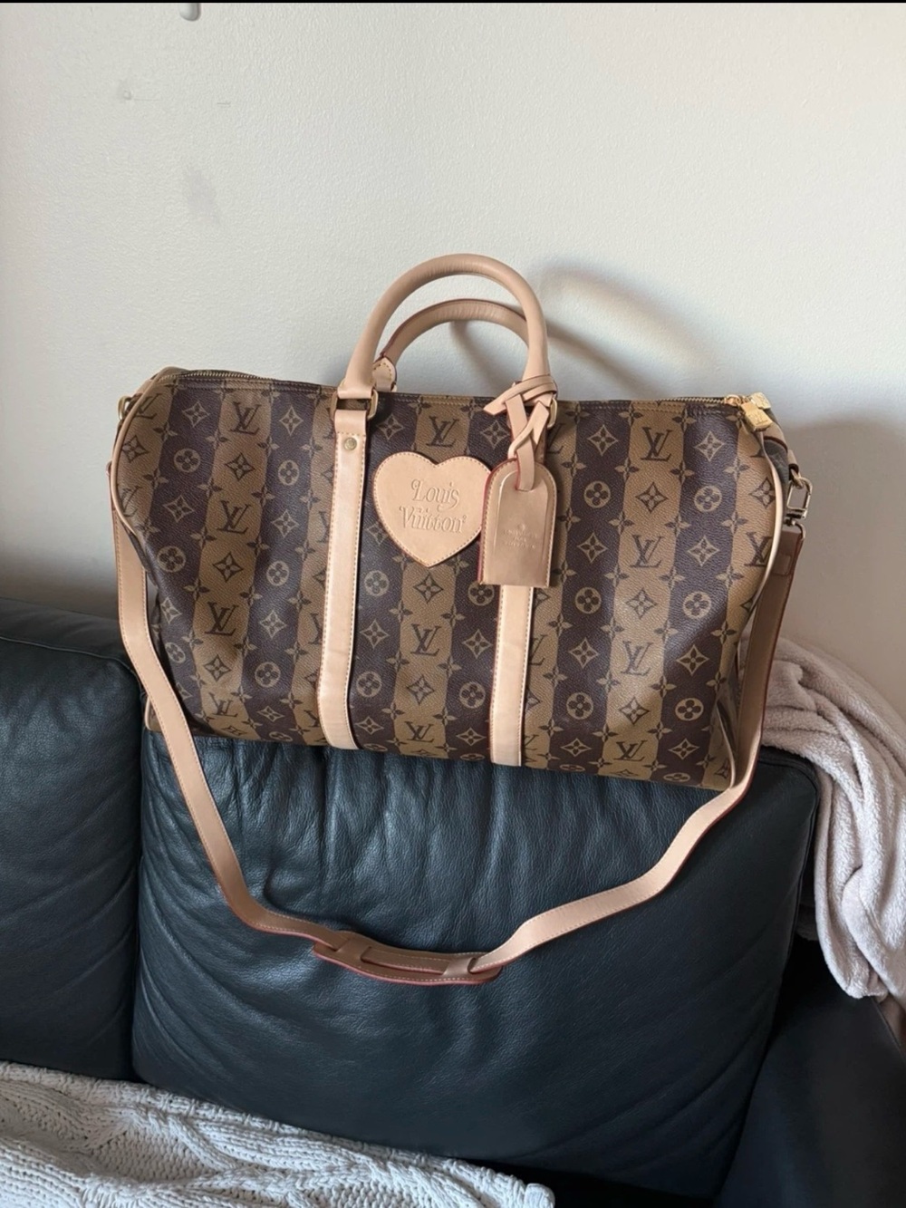 Brown Monogram Keepall Travel Bag